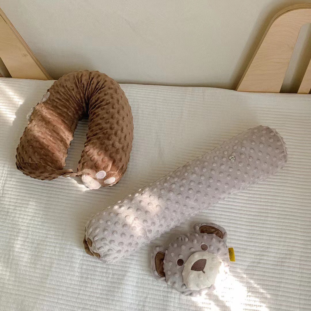 Gối ôm cho bé, có thể làm tựa cổ 2 trong 1, Chất liệu cotton đậu lành an toàn cho sức khỏe SHOP VŨ THỊ THƠM