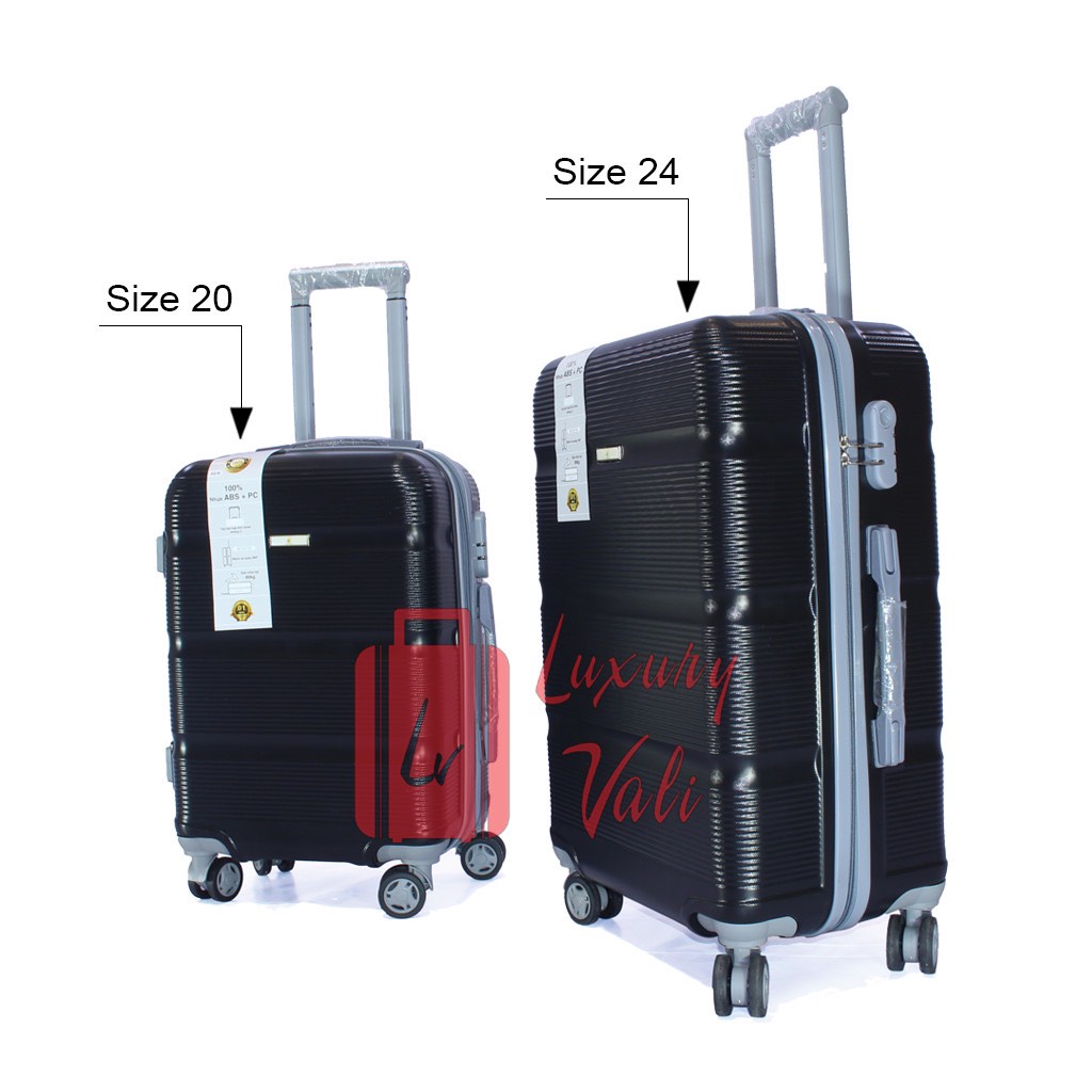 Vali du lịch nhựa size 20 và size 24