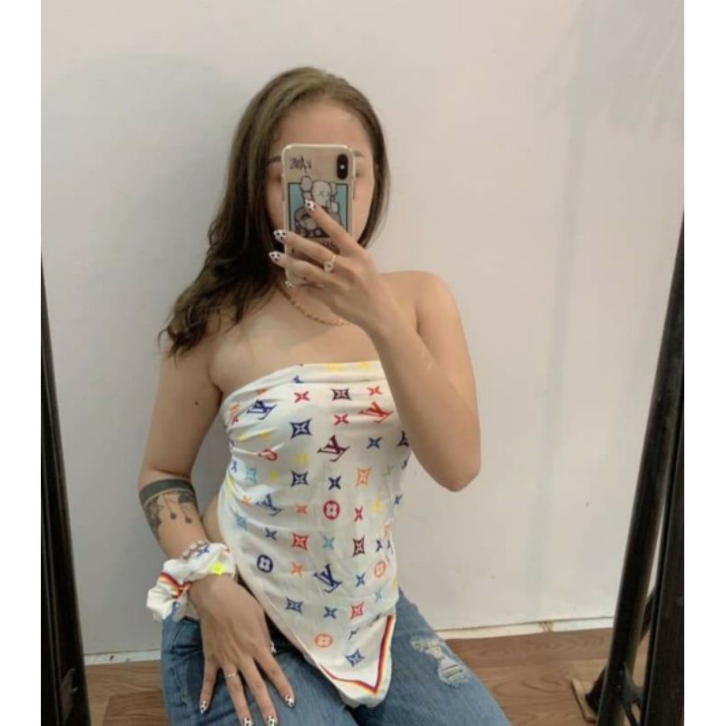 Bán vải LV may khăn banada size 72×72cm
