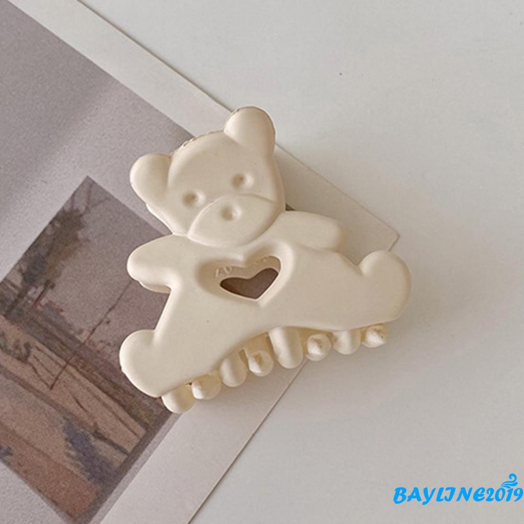 BAY-Kẹp bắt cá mập thiết kế rỗng chống trượt hình trái tim hoạt hình sáng tạo cho nữ