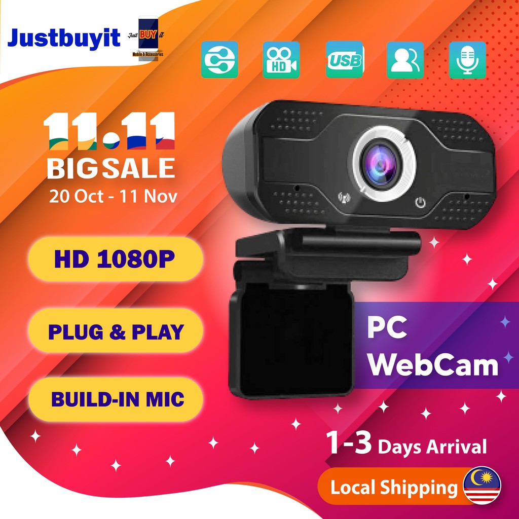 Webcam Hd Usb 2021 1080p Góc Rộng Kèm Micro Hd Phích Cắm Và Sử Dụng Cho Laptop Pc-502