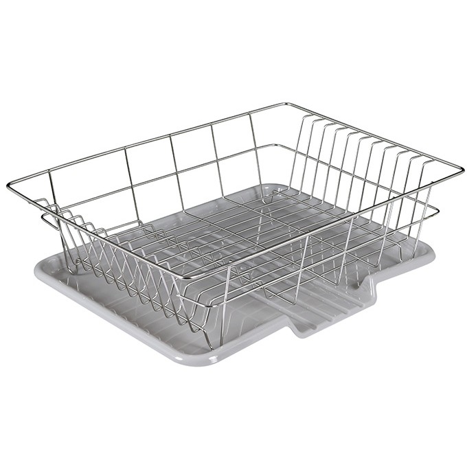 Rổ úp bát đĩa inox 304 có khay hứng nước thông minh
