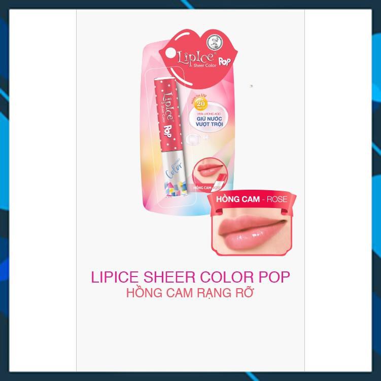 FREESHIP- Son dưỡng môi có màu LipIce Sheer Color Pop