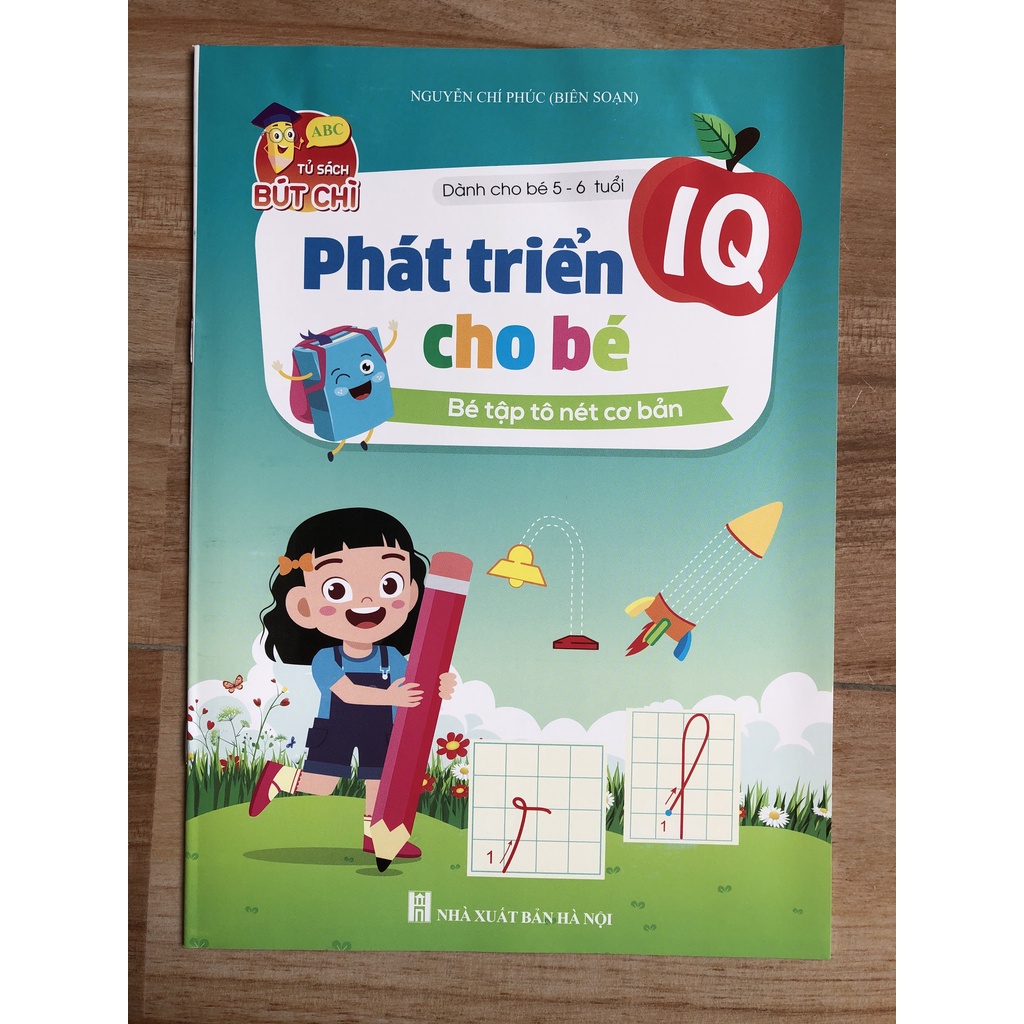 Sách - Phát Triển IQ Cho Bé 5 đến 6 tuổi (Combo 8 quyển) 5.0