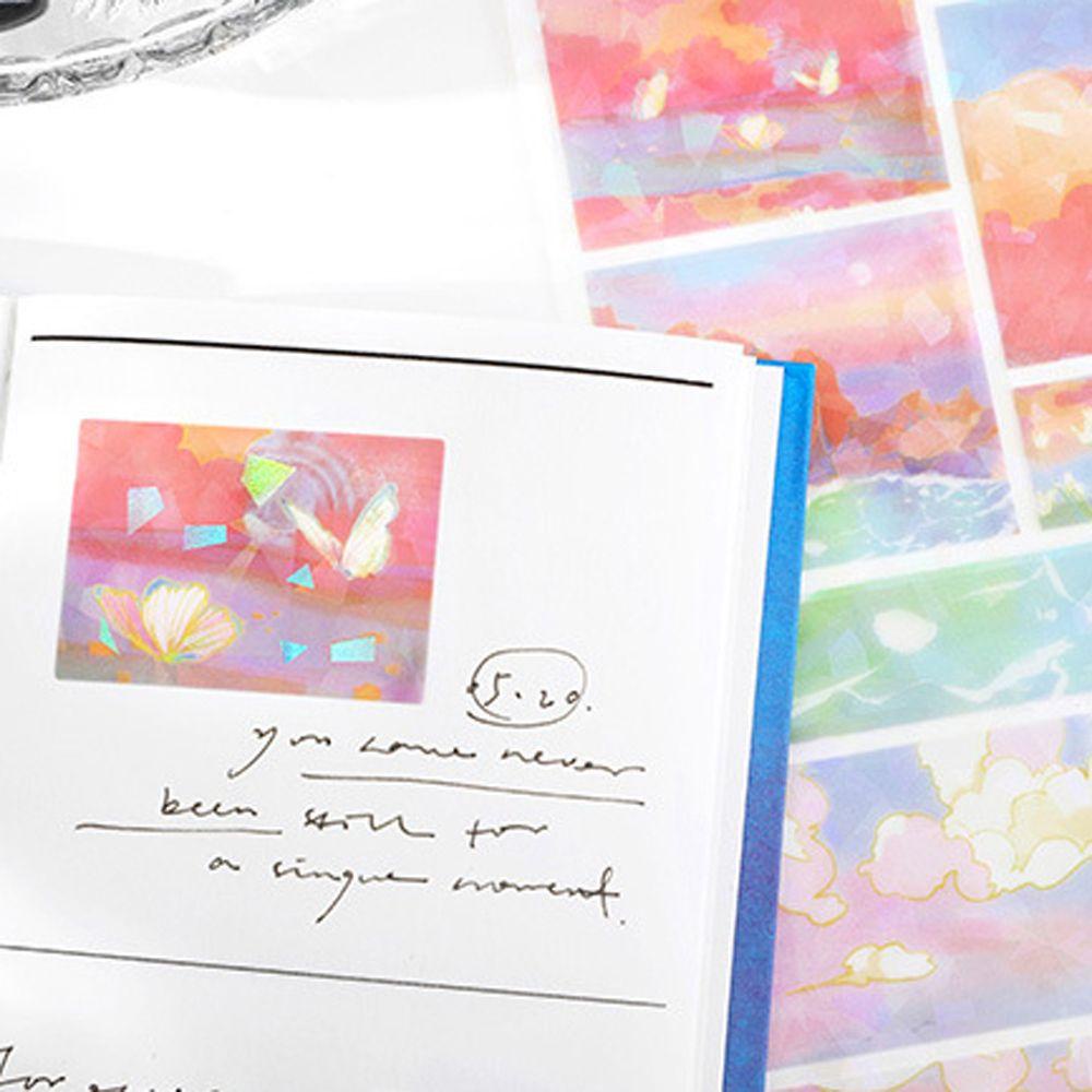 Giấy Dán Trang Trí Sổ Lưu Niệm Hình Khu Rừng Xanh Lấp Lánh