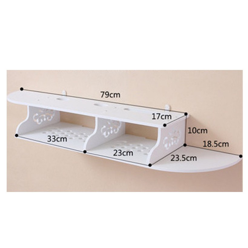 Kệ wifi hai hộc màu đen, màu trắng