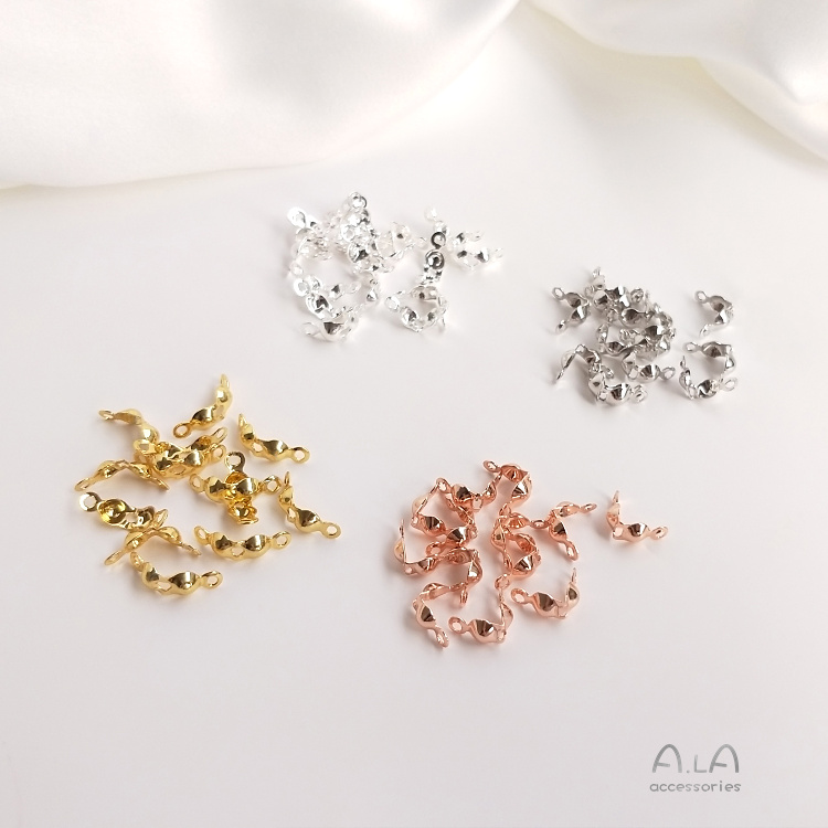 Bộ 10 khóa lỗ mạ vàng/bạc 18K hình vỏ sò