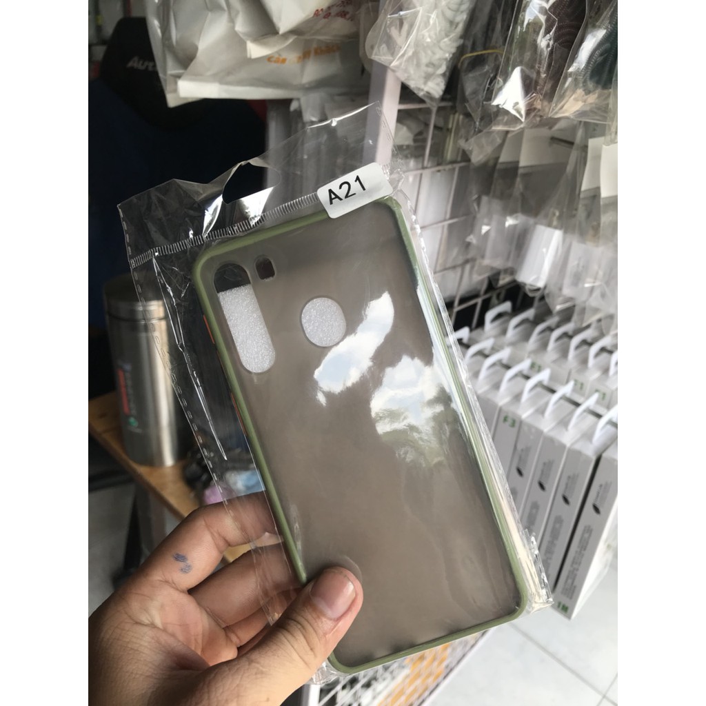 Ốp Lưng Điện Thoại SAMSUNG A21 Đục Viền Màu cao cấp