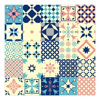 Set 40 miếng Decal gạch bông loại 1 siêu đẹp