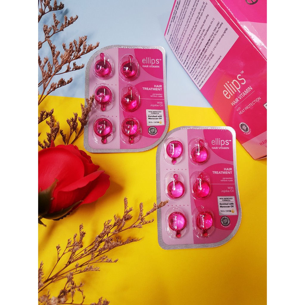 Viên Serum Vitamin Dưỡng Tóc Ellips Chính Hãng Công Ty