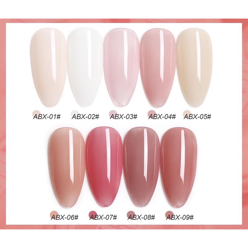 Set sơn gel thạch hồng chính hãng - Mã ABX