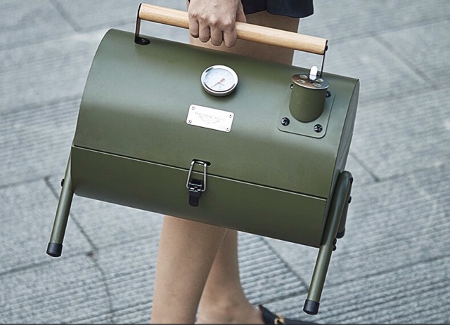 Bếp nướng than cắm trại Oven BBQ lò hun khói