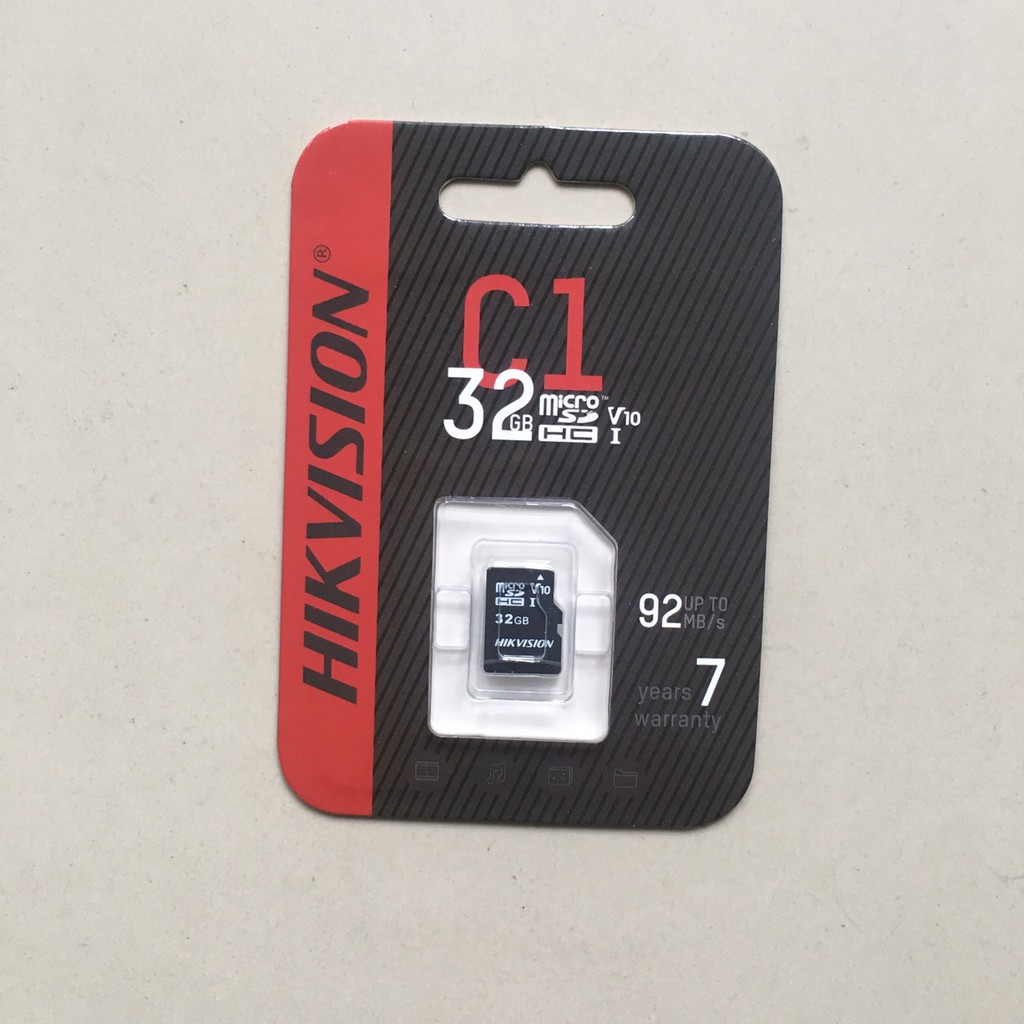 Thẻ Nhớ HIKVISION 32GB 92MB/S - Hàng Chính Hãng