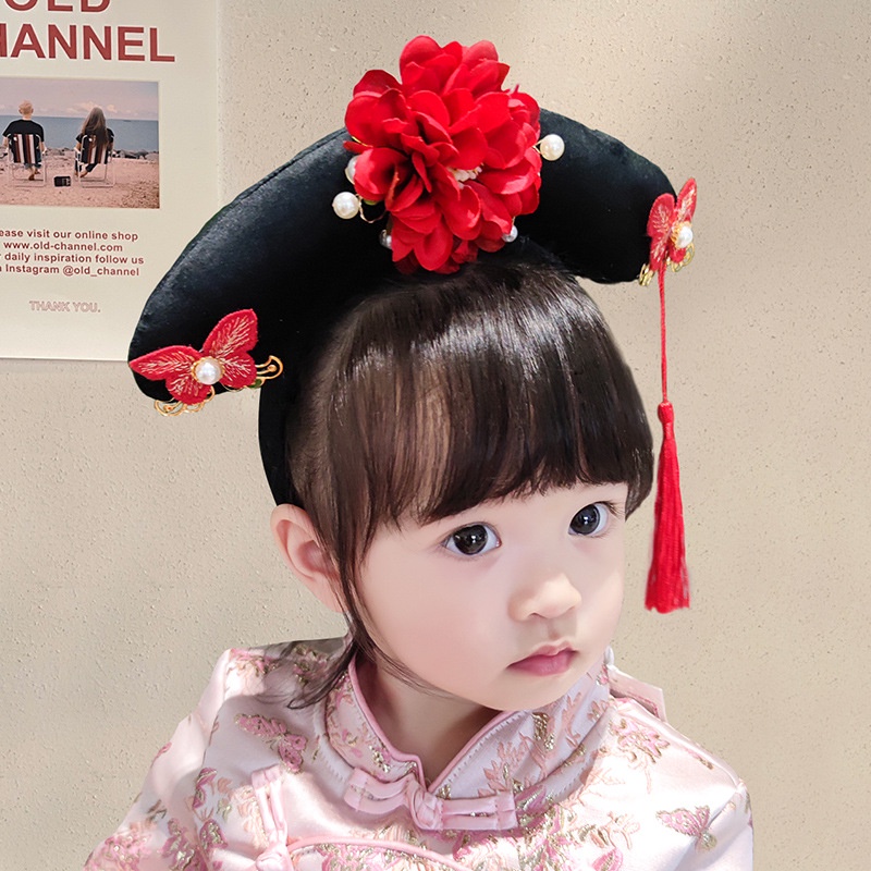 [Magpie] Băng Đô Cài Tóc Đơn Tua Rua Phong Cách Cung Điện Hanfu Phù Hợp Cho Rửa Mặt / Rửa Mặt Dễ Thương Cho Nữ