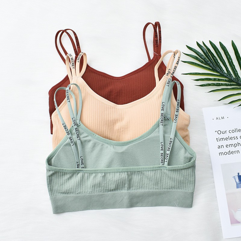 Áo bra Secret - Len tăm 4 Dây Sexy - Đệm mút tháo rời Yoga Gym | BigBuy360 - bigbuy360.vn