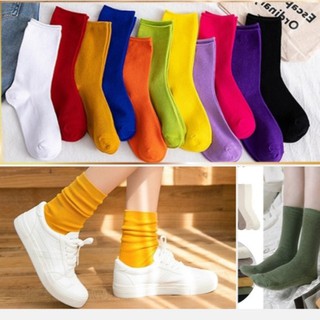 (Vớ Nữ Nhún Cổ Cao] Tất Nữ Nhún Cổ Cao Vintage Phong Cách nữ sinh Hàn Quốc