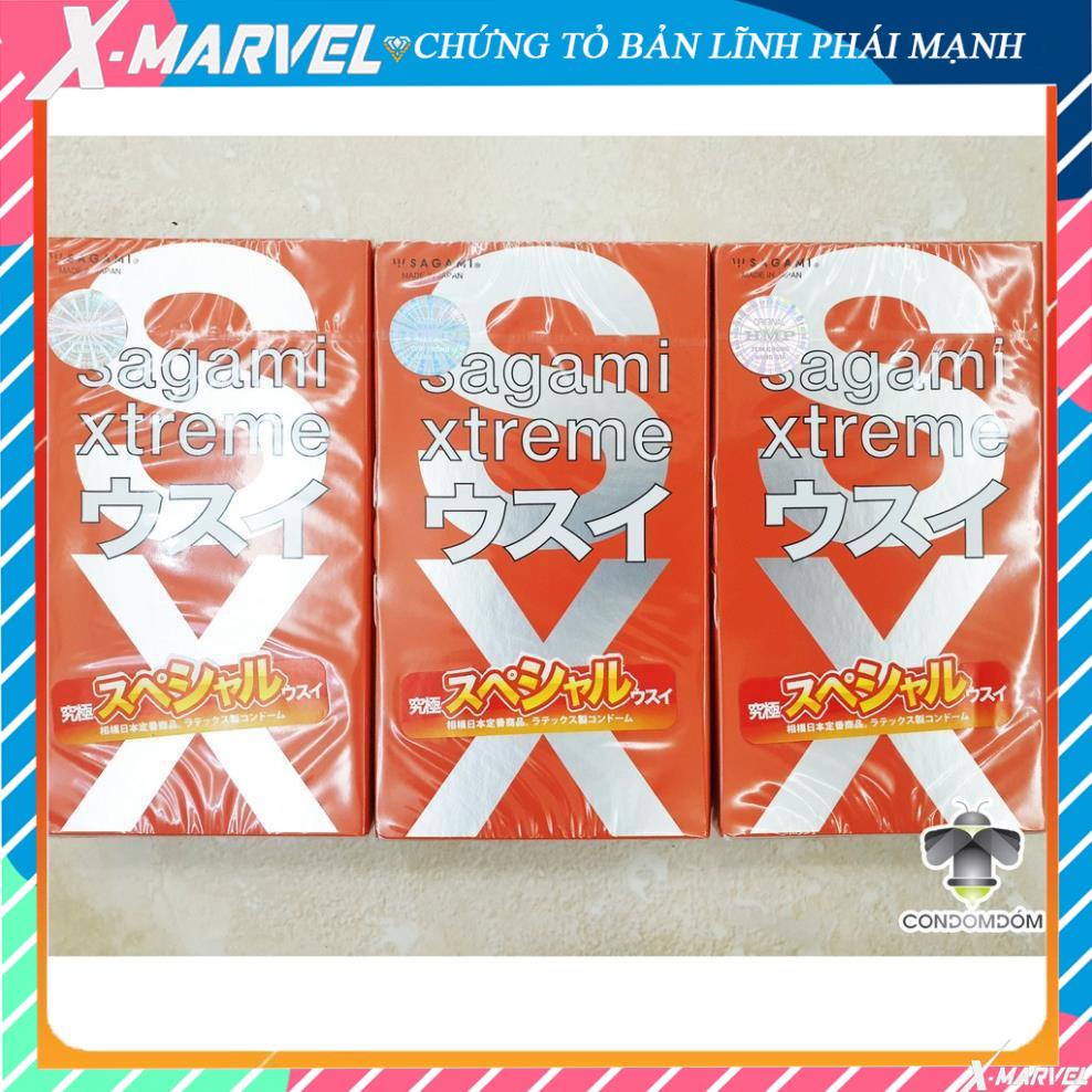 Combo 30 chiếc Bao cao su Sagami Xtreme Love Me Orange siêu mỏng