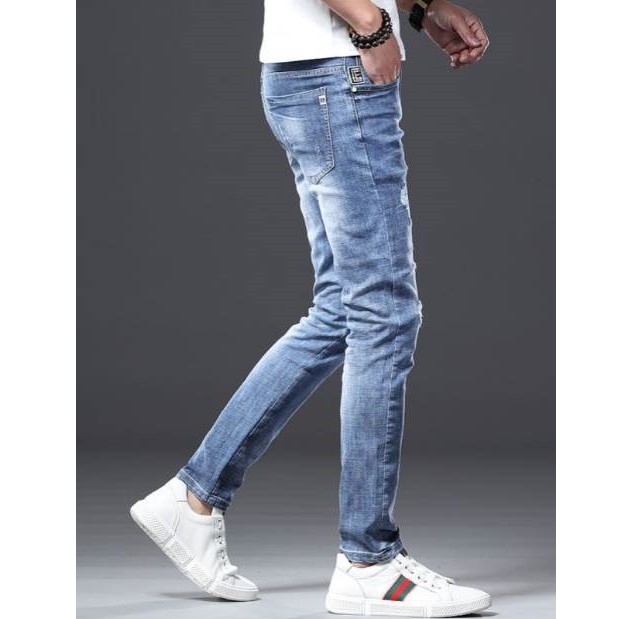Quần Jean Nam Xước Gối Trẻ Trung Dày Dặn Bền Màu | BigBuy360 - bigbuy360.vn
