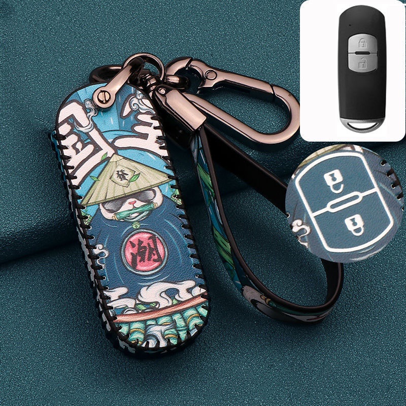 Vỏ Da Bảo Vệ Chìa Khóa Xe Hơi Mazda 3 Atez Phù Hợp Vỏ Bảo Vệ Chìa Khóa Xe Hơi Mazda cx-4cx-5cx-7cx-9cx-3 Atez 3 8 bao chìa khoá mazda 3 2017 bọc chìa khoá