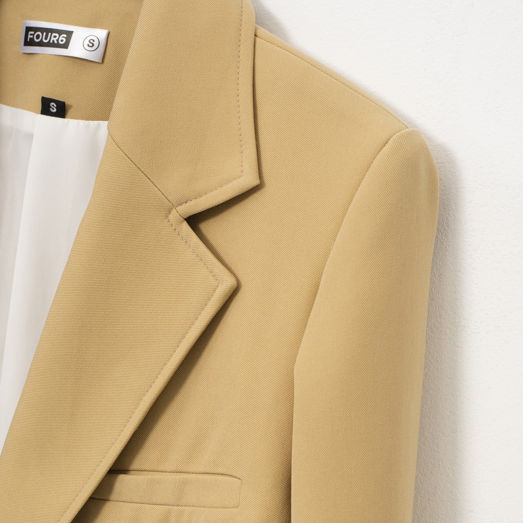 [FOUR6] Áo blazer nữ 2 lớp 1 cúc dáng suông cao cấp | BigBuy360 - bigbuy360.vn