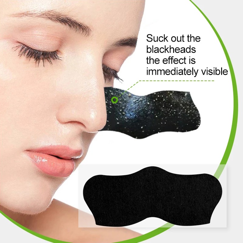 Set 10 miếng dán lột mụn đầu đen vùng mũi dịu nhẹ dưỡng ẩm se khít lỗ chân lông cho nam và nữ