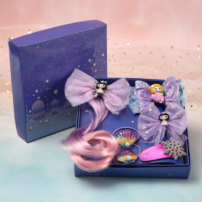 Dây Buộc Tóc Phụ Kiện Hóa Trang Công Chúa Elsa Cho Bé Gái