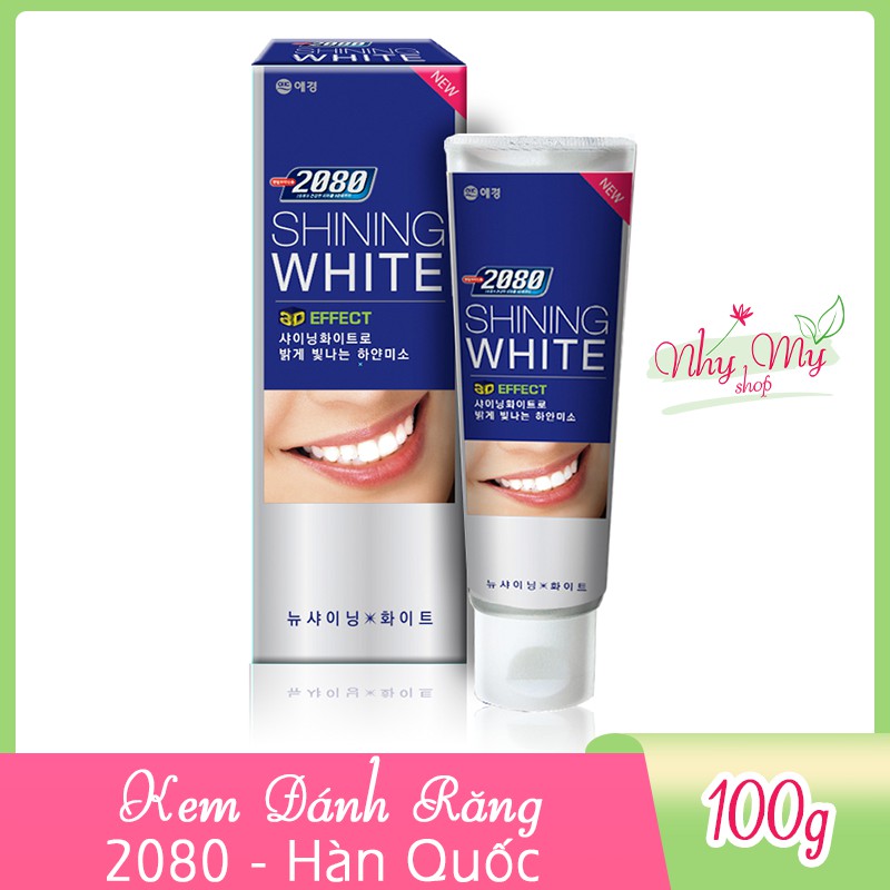 Kem đánh răng cao cấp Hàn Quốc 2080 Shining White 3D Effect