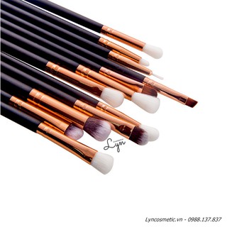 Set cọ trang điểm makeup mắt 12 cây lông mềm