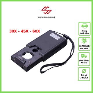 Kính lúp 30X - 45X - 60X Cầm Tay Có Đèn