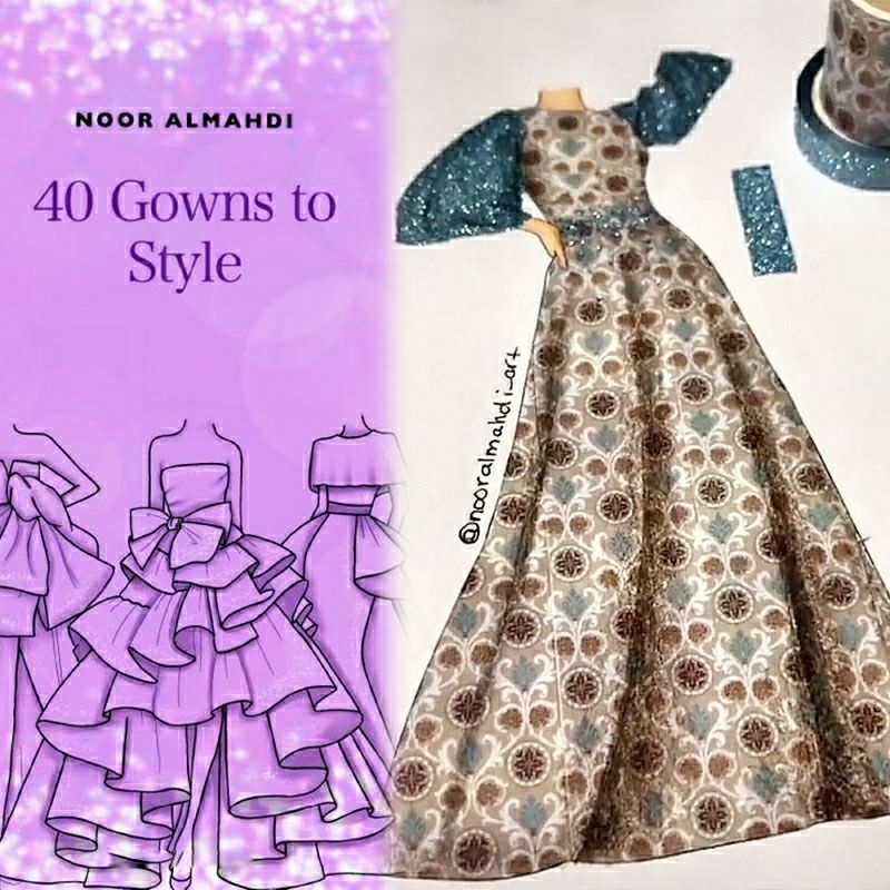 |Order| Sổ Tranh Tô Màu Thiết Kế Thời Trang - 40 Outfits/Gowns/Men Outfits To Style