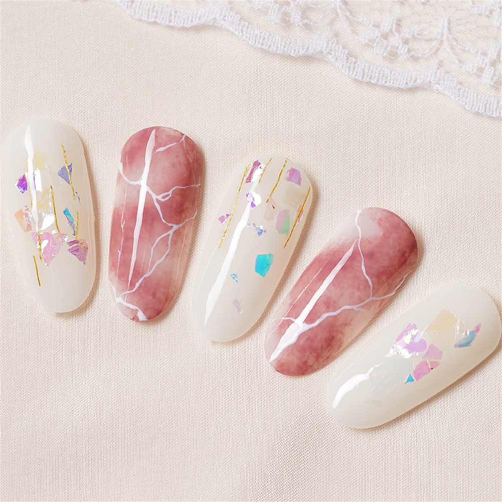 Bột kim sa JULYSTAR không đều lấp lánh tự dán trang trí móng tay nghệ thuật