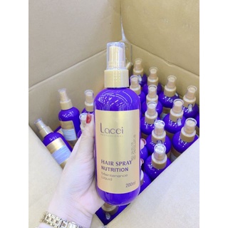 Xịt Dưỡng Tóc Mềm Mượt Lacei Hair Spray Nutrition Tím 200ml
