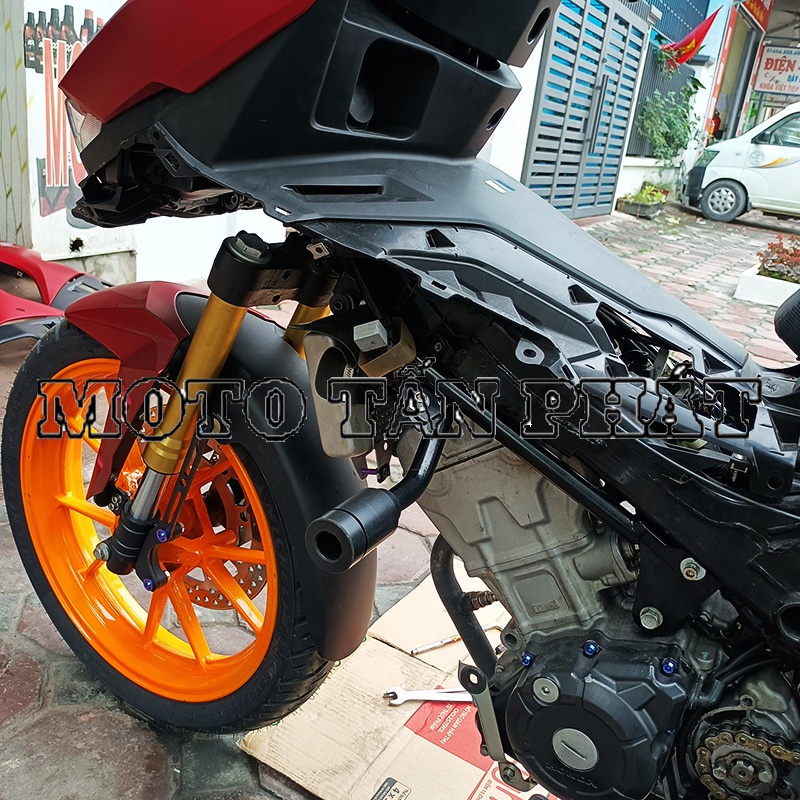 Chống đổ Sườn - khung sườn Winner X hàng đẹp, siêu chắc chắn moto tấn phát