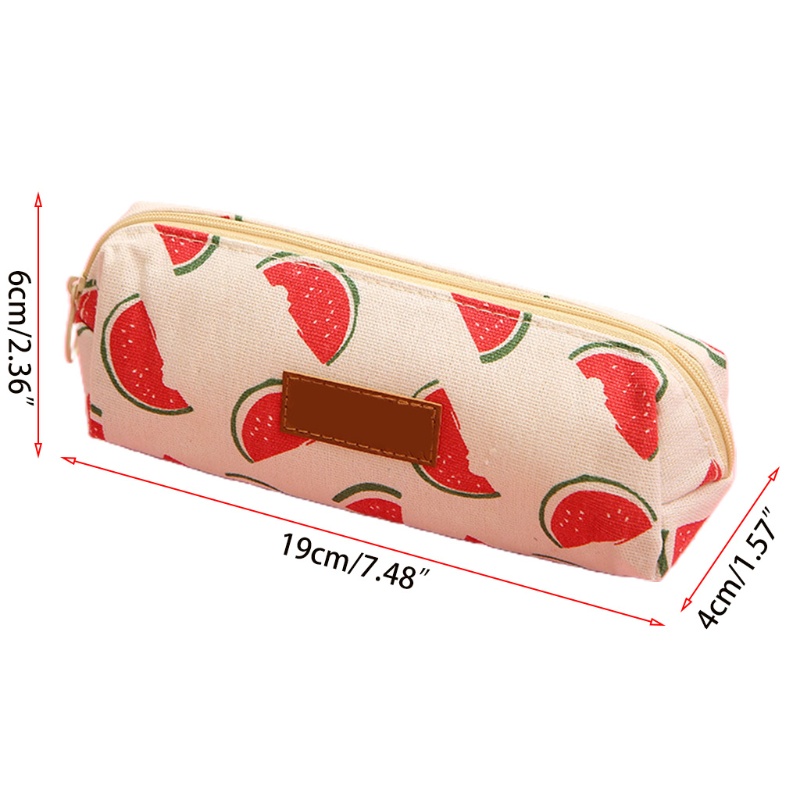 Túi Đựng Bút Bằng Vải Canvas Cỡ Lớn Có Khóa Kéo Và Thể Giặt Lại Tiện Dụng