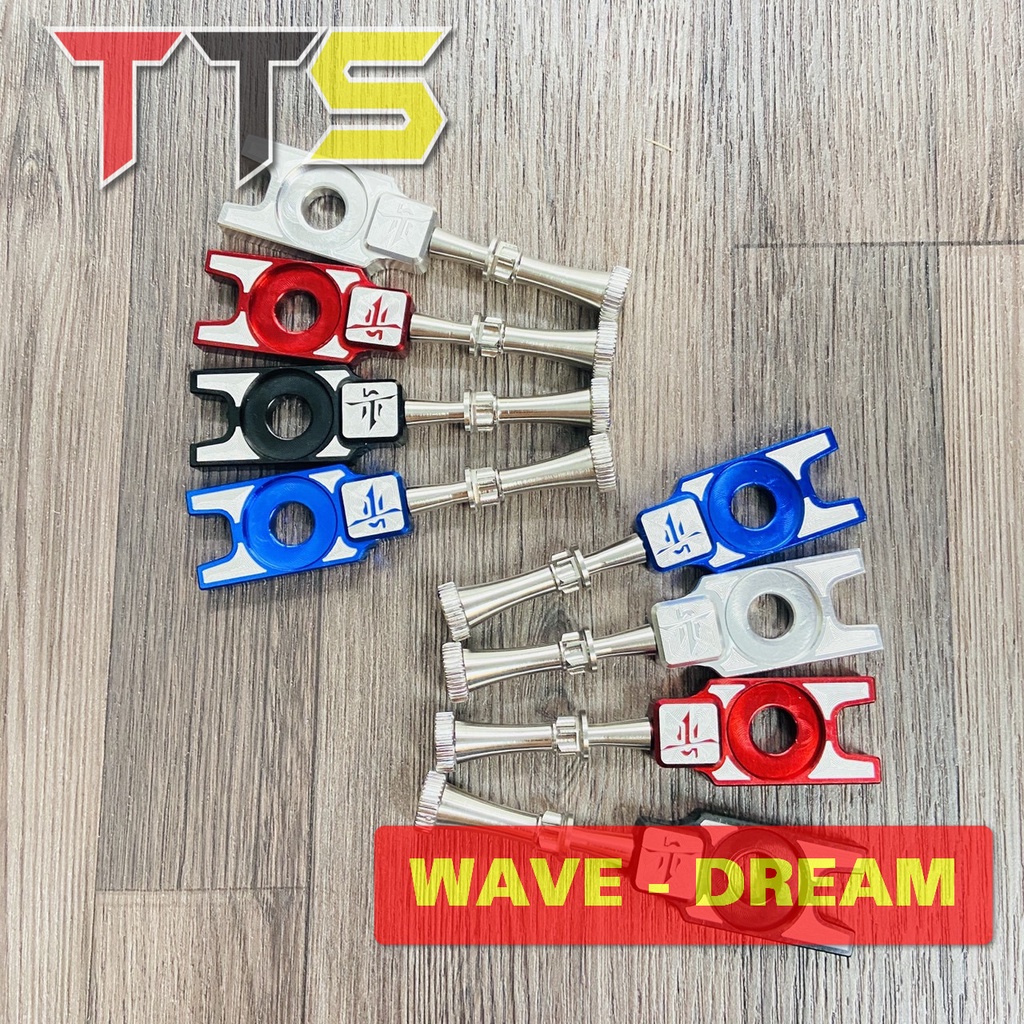 Bát tăng sên Salaya v2 chất liệu nhôm nguyên khối cnc kèm ốc tăng sên inox lắp cho WAVE, DREAM các đời