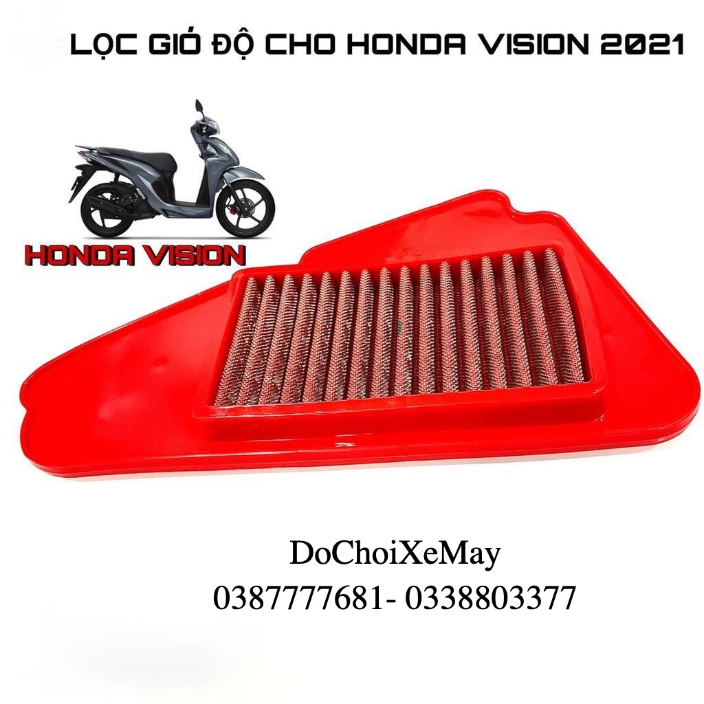 Combo Vision 2021 ốp pô air, lọc gió độ vĩnh cữu gắn như ZIN ko chế cháo . DoChoiXeMay