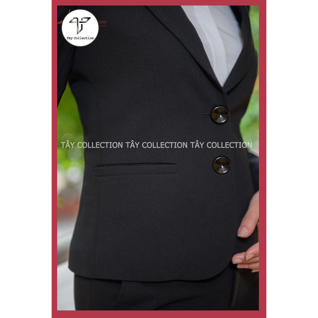 Bộ Vest Chân Váy Cao Cấp Tây Collection, Vải Đẹp, May Kĩ, Form Ôm Tôn Dáng