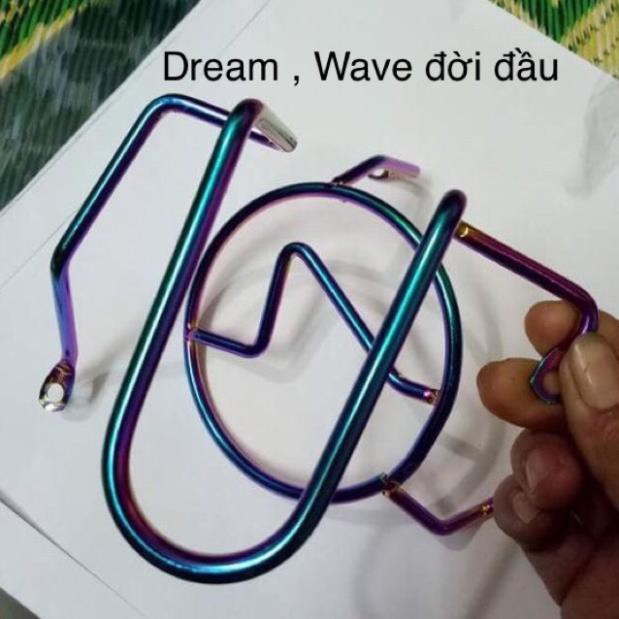 Bảo vệ lốc máy titan 7 màu xe Dream, Wave (giá 1 cặp)