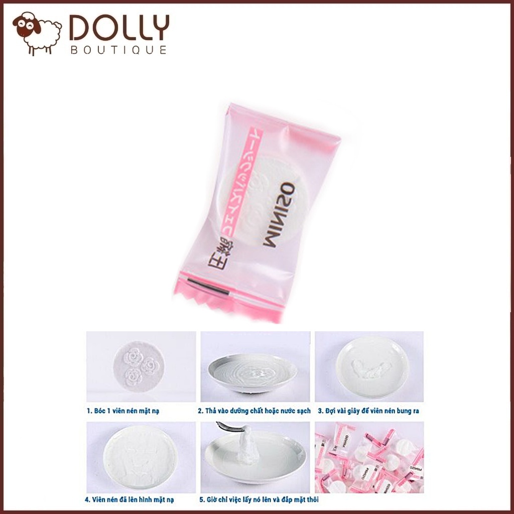 Mặt nạ giấy nén Miniso Nhật Bản làm Lotion Mask 1 viên | BigBuy360 - bigbuy360.vn