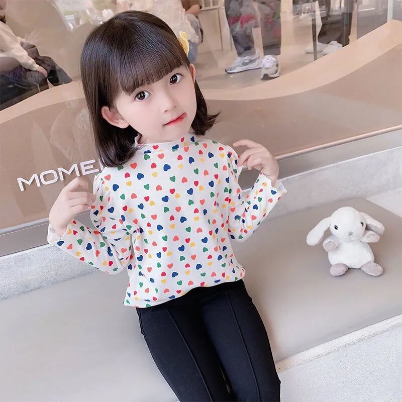 Áo thun IQ ANGEL cho nữ dài tay phong cách Hàn Quốc mới