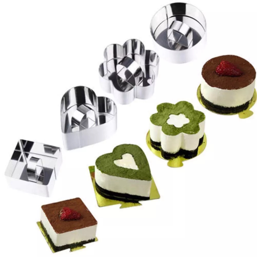 Khuôn Cắt Bánh Hình Trái Tim 3d Bằng Thép Không Gỉ