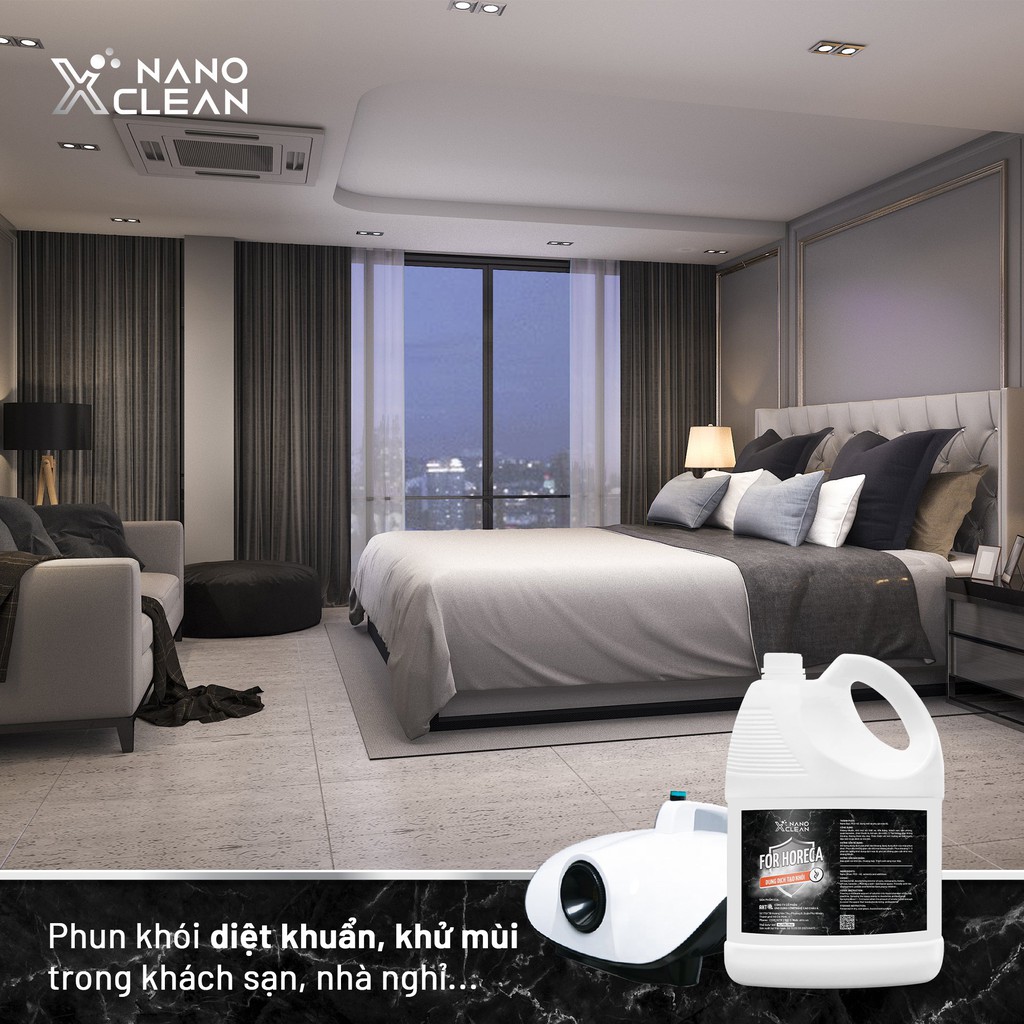 Dung Dịch Nano Bạc Horeca Xclean 5L, Chuyên Khử Khuẩn Khử Mùi làm sạch bồn cầu, khử mùi ô tô, mùi hải sản, khói thuốc