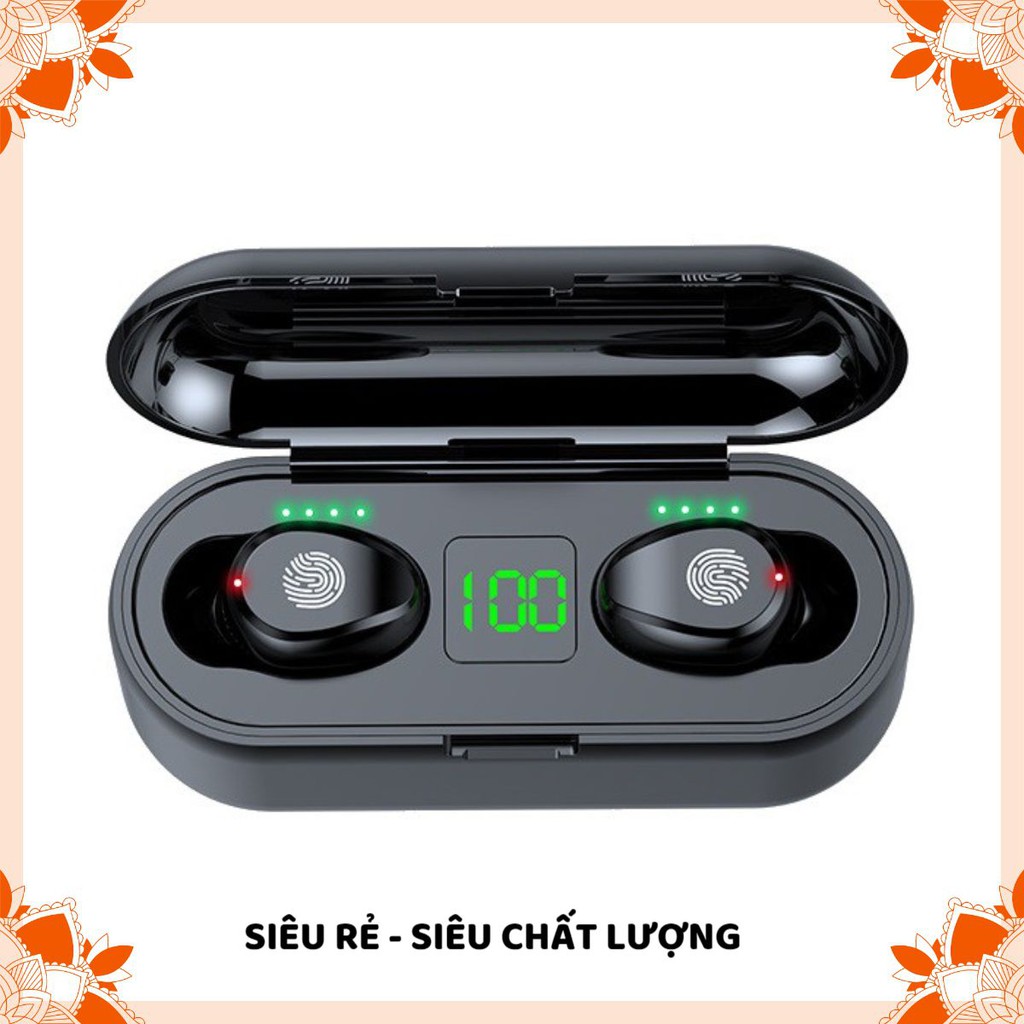 Tai Nghe Bluetooth Không Dây Amoi F9 Nút Cảm Ứng Kiêm Pin Sạc Dự Phòng mason.shop01 | BigBuy360 - bigbuy360.vn