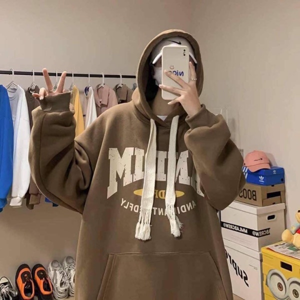 Áo Hoodie Dài Tay Form Rộng Andim Unisex 💙 HD Clothings 💙 Jacket nỉ suông nam nữ basic, thiết kế dây rút bản to cá tính