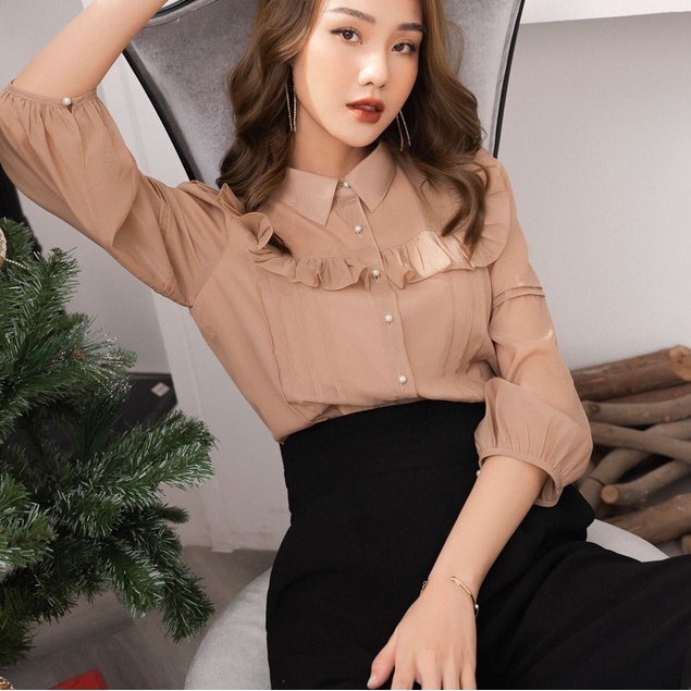 Quần ống suông, cạp to, bấu mí EMSPO QL1268