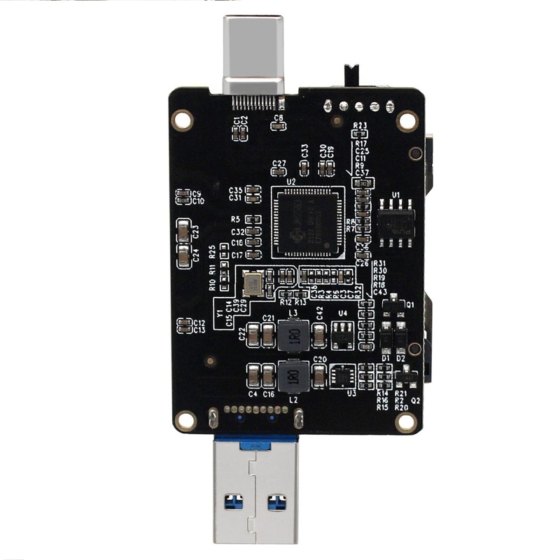 Đầu Đọc Thẻ Nhớ Loại A + C USB 3.1 10Gbps Bằng Nhôm Nhỏ Gọn Tiện Dụng Cho Android / Windows