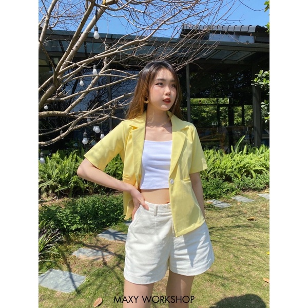 Áo khoác nữ ngắn Trendy Short Blazer Maxy Workshop