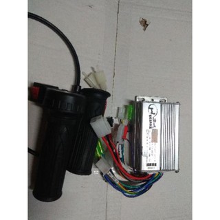 Combo chế xe điện scooter driff 36v 3 pha gồm : ic 36v + tay ga có nút