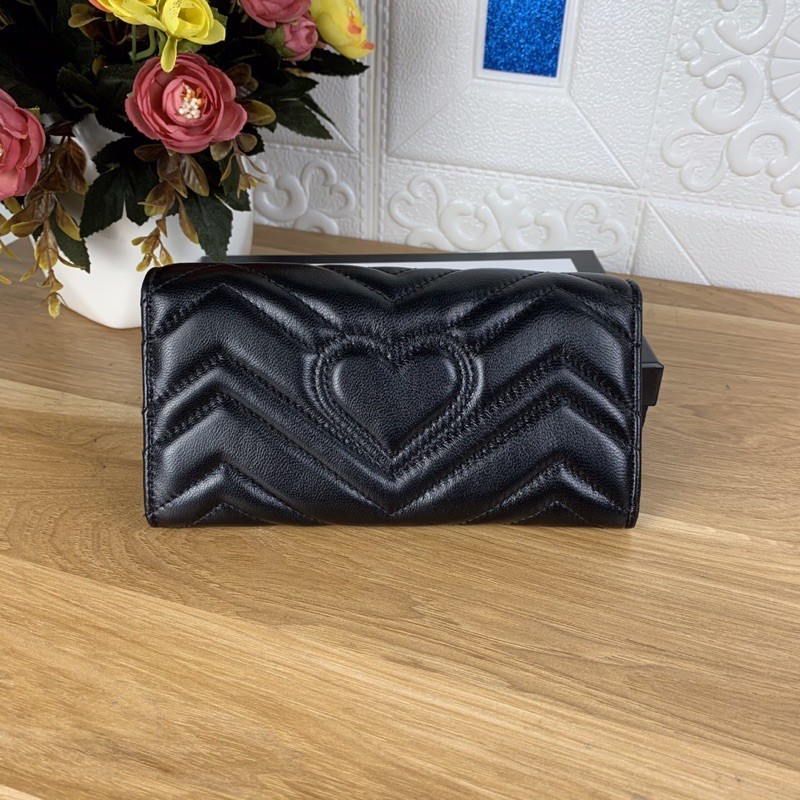 Túi ví Gucci màu đen size 19cm (có sẵn)