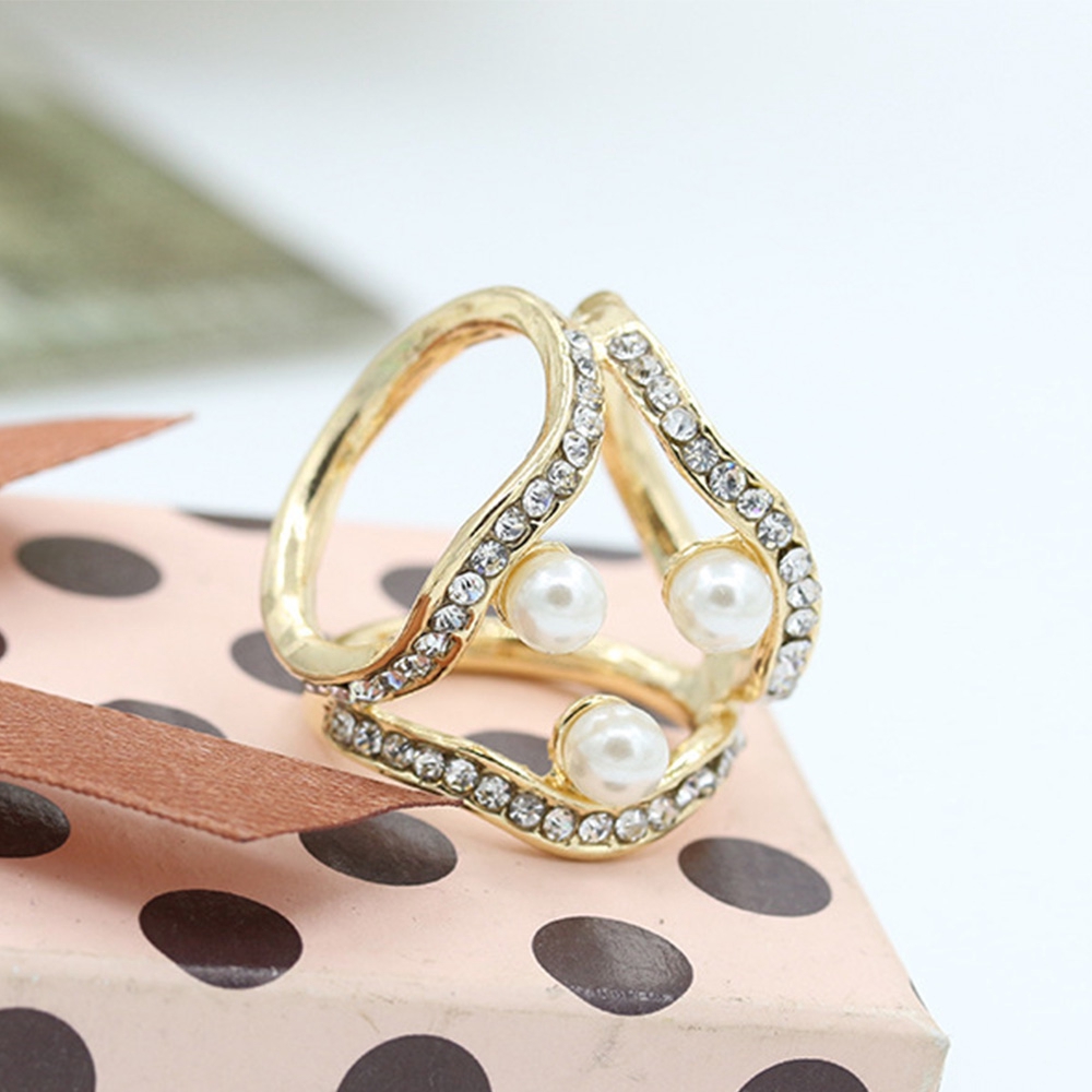 Khóa Cài Khăn Choàng Đính Ngọc Trai Giả Thời Trang Cho Nữ